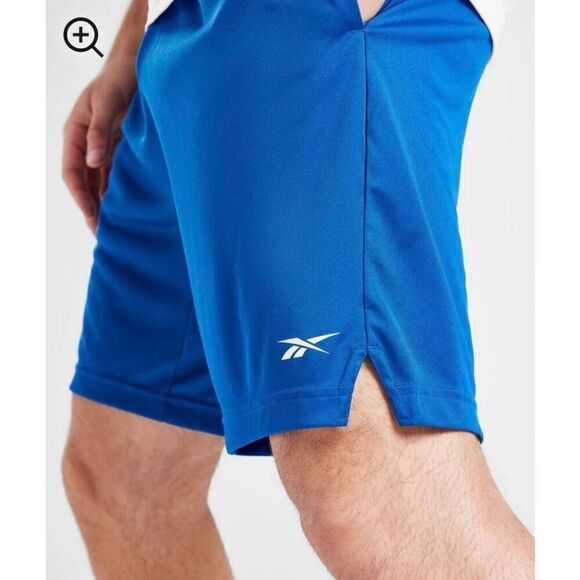 REEBOK - NWT - M Sz Medium Speedwick Active Shorts in Victor Blue. POCKETS! - Picture 3 of 16